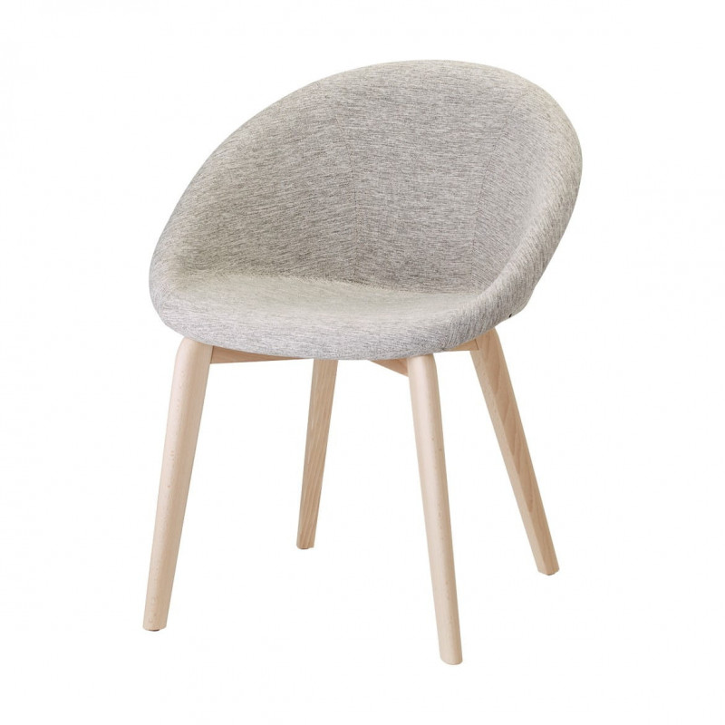 Krzesło Giulia  pop  natural - jasne nogi