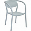 Krzesło z podłokietnikami Noon blue grey - Ezpeleta