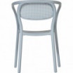 Krzesło z podłokietnikami Noon blue grey - Ezpeleta