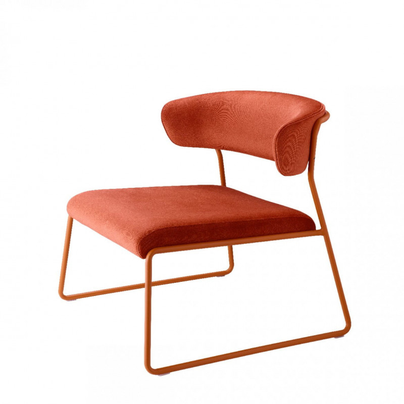 Fotel Lisa Lounge - rama terracotta