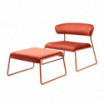 Fotel Lisa Lounge - rama terracotta