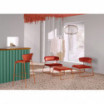 Fotel Lisa Lounge - rama terracotta