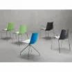 Krzesło Zebra Bicolore  biało - szare