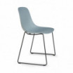 Krzesło Pure Loop Mono Sled, marsala siedzisko, rama do wyboru - Infiniti Design