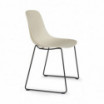 Krzesło Pure Loop Mono Sled, marsala siedzisko, rama do wyboru - Infiniti Design
