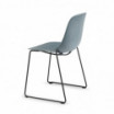 Krzesło Pure Loop Mono Sled, red green siedzisko, rama do wyboru - Infiniti Design