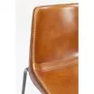 Kare Krzesło Vintage brązowe