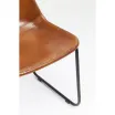 Kare Krzesło Vintage brązowe