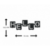 Wieszak ścienny Hello