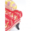 Kare Fotel Patchwork czerwony