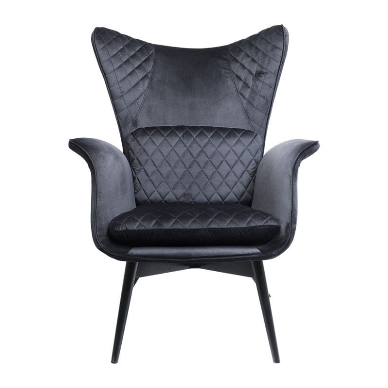 Kare Fotel Tudor Velvet czarne