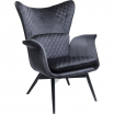Kare Fotel Tudor Velvet czarne