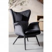 Kare Fotel Tudor Velvet czarne