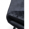 Kare Fotel Tudor Velvet czarne