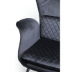 Kare Fotel Tudor Velvet czarne