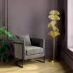 Lampa podłogowa Yuva Gold Kare
