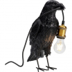 Lampa stołowa Crow Mat Black Kare