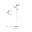 Lampa podłogowa Calotta Chrome Kare