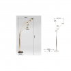 Lampa podłogowa Five Fingers Brass Kare