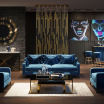 Lampa wisząca Living Vegas Deluxe Brass LED Kare