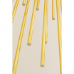 Lampa wisząca Living Vegas Deluxe Brass LED Kare