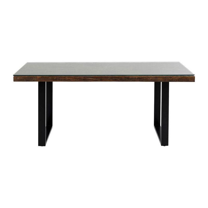 Stół Conley Brass 180x90 cm czarny Kare