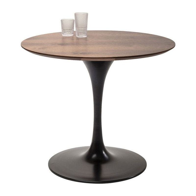Stół Invitation Set Walnut Black śr. 90 cm Kare