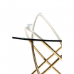 Stół Molekular Gold śr. 120 cm Kare
