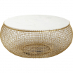 Stolik kawowy Cesta Marble Gold śr. 100 cm Kare