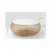 Stolik kawowy Cesta Marble Gold śr. 100 cm Kare