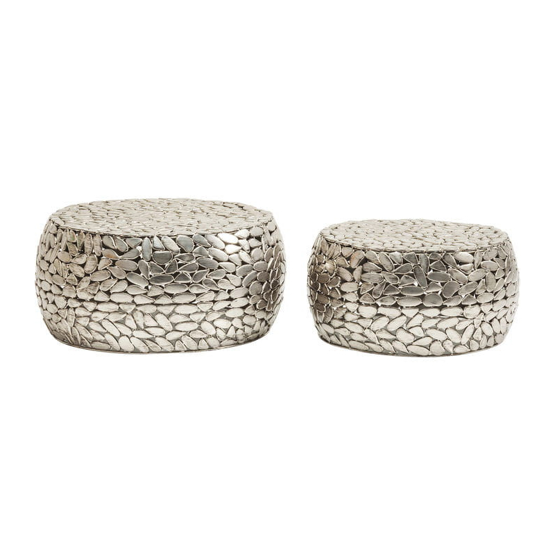 Stolik kawowy Pebbles Deluxe Silver Kare