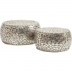 Stolik kawowy Pebbles Deluxe Silver Kare