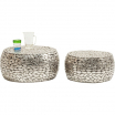 Stolik kawowy Pebbles Deluxe Silver Kare