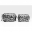 Stolik kawowy Pebbles Deluxe Silver Kare