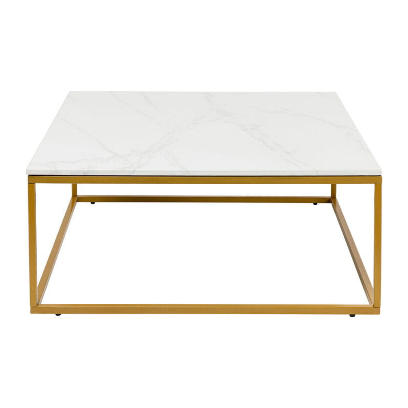 Stolik kawowy West Marble Gold 90x90cm Kare