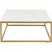 Stolik kawowy West Marble Gold 90x90cm Kare