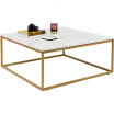 Stolik kawowy West Marble Gold 90x90cm Kare