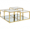 Stolik kawowy Orion Gold zestaw Kare