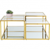 Stolik kawowy Orion Gold zestaw Kare