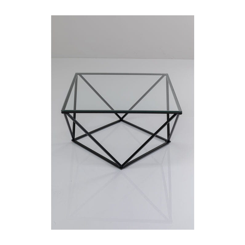Stolik kawowy Cristallo Black 80x80cm Kare