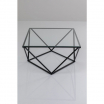 Stolik kawowy Cristallo Black 80x80cm Kare