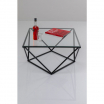 Stolik kawowy Cristallo Black 80x80cm Kare