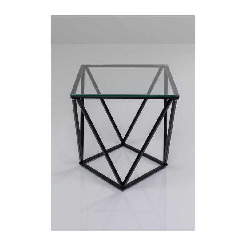 Stolik kawowy Cristallo Black 50x50cm Kare