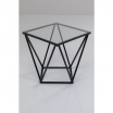 Stolik kawowy Cristallo Black 50x50cm Kare