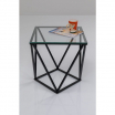 Stolik kawowy Cristallo Black 50x50cm Kare