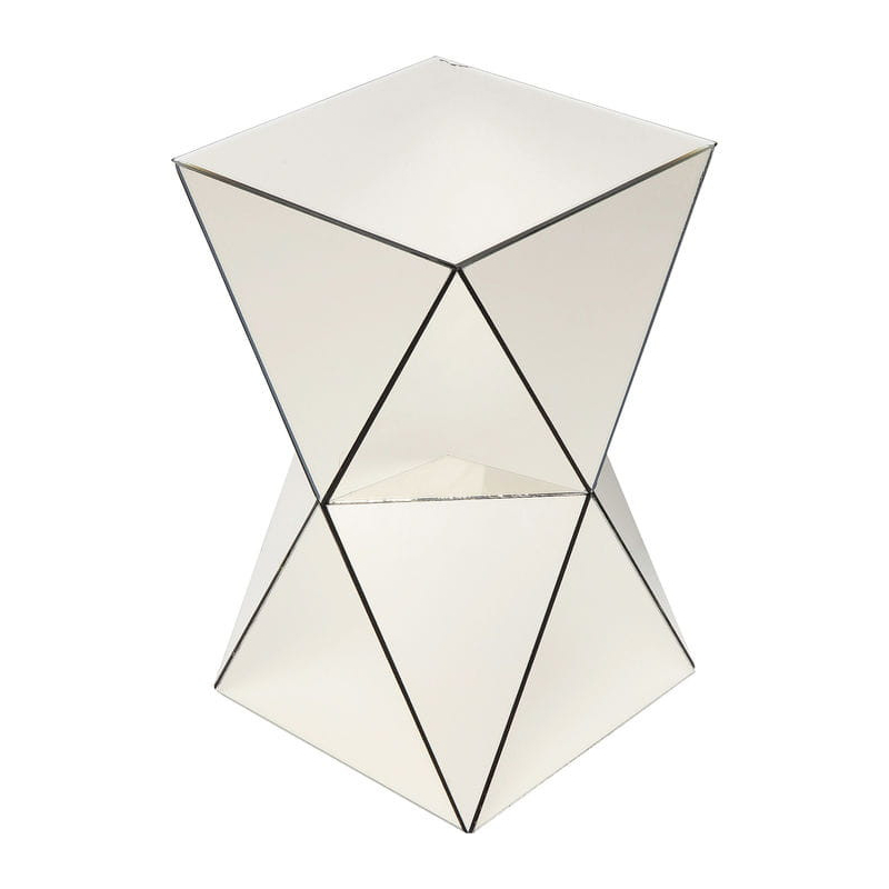 Stolik kawowy Luxury Triangle Champagne Kare
