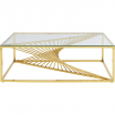 Stolik kawowy Laser Gold 120x60cm Kare