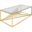 Stolik kawowy Laser Gold 120x60cm Kare