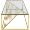 Stolik kawowy Laser Gold 120x60cm Kare