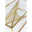 Stolik kawowy Laser Gold 120x60cm Kare